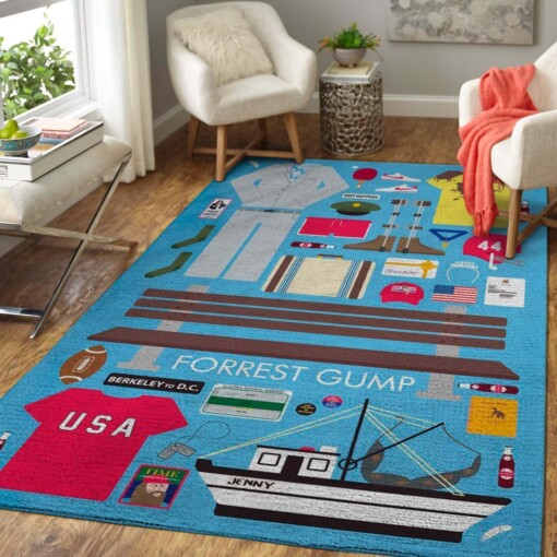 Movie Fans Forest Gump Area Rug