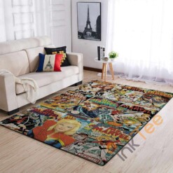 Ms Marvel Captain Marvel Area Rug