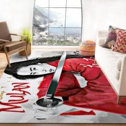 Mulan Sword Rug  Custom Size And Printing