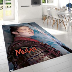 Mulan Warrior Rug  Custom Size And Printing