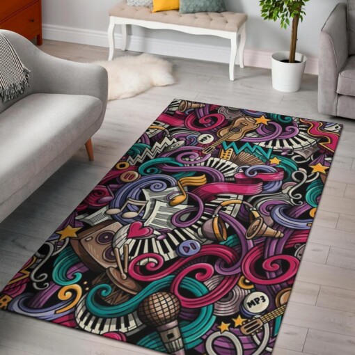 Musical Art Area Rug