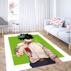 My Hero Academia Izuku Green Carpet Rug