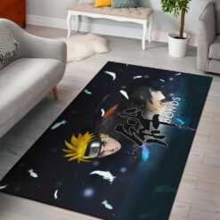 Naruto And Sasuke Area Rug