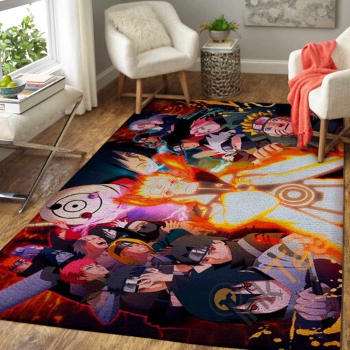 Naruto Characters Area Rug