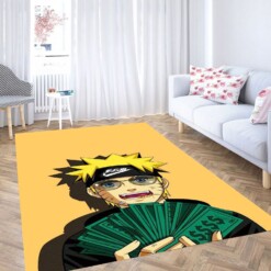 Naruto Money Wallpaper Carpet Rug