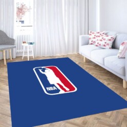 National Basketball Association Living Room Modern Carpet Rug
