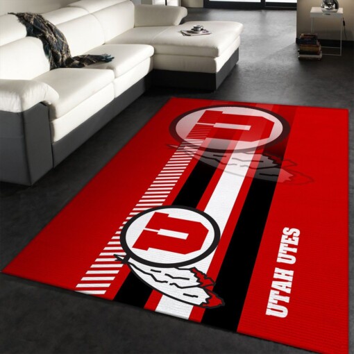 NCAA Utah Utes Rug  Custom Size And Printing