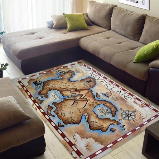 Neverland Map Area Rug