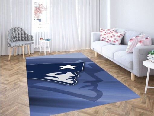 New England Patriots Wallpaper Living Room Modern Carpet Rug