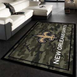 New Orleans Saints Rug  Custom Size And Printing