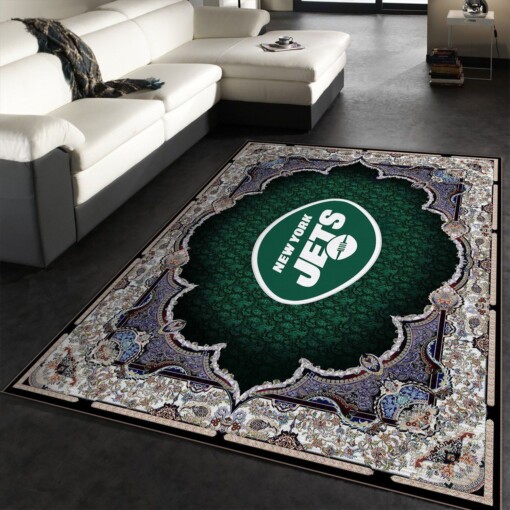 New York Jets NFL Rug  Custom Size And Printing