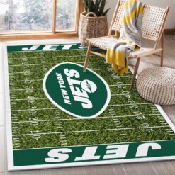 New York Jets Rug  Custom Size And Printing