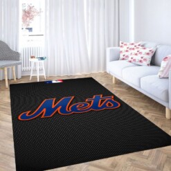 New York Mets Living Room Modern Carpet Rug