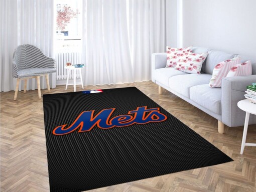 New York Mets Living Room Modern Carpet Rug