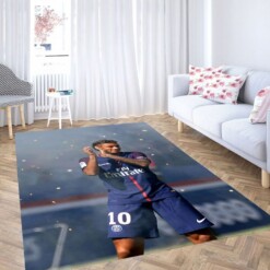 Neymar Jr PSG Living Room Modern Carpet Rug