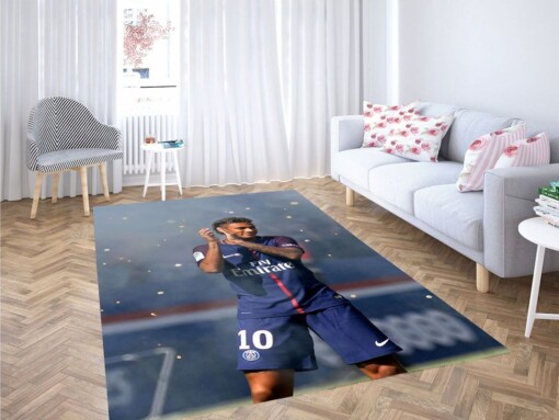 Neymar Jr PSG Living Room Modern Carpet Rug