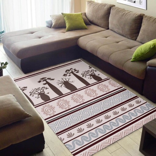 Nice African American Amazing Black History Month Afrocentric Pattern Art Style Area Room Rug