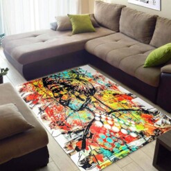 Nice African American Cute Melanin Girl Style Floor Rug