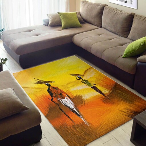 Nice African Beautiful Inspired Lady Style Carpet Living Room Rug