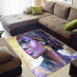 Nice African Style Pretty Afrocentric Woman Large Inspired Home Rug