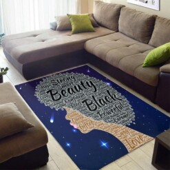 Nice African Style Pretty Print Melanin Girl Carpet Living Room Rug