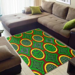 Nice African Vintage Black History Month Ethnic Seamless Pattern Large Style Rug