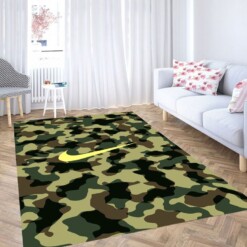 Nice Camo Army Living Room Modern Carpet Rug