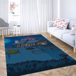 Night Adventure Time Place Carpet Rug