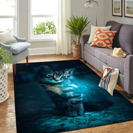 Night Cat Carpet Area Rug