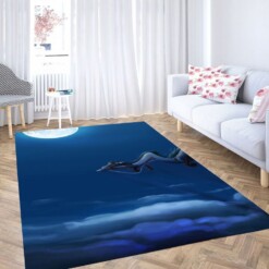 Night Riding With Haku Living Room Modern Carpet Rug