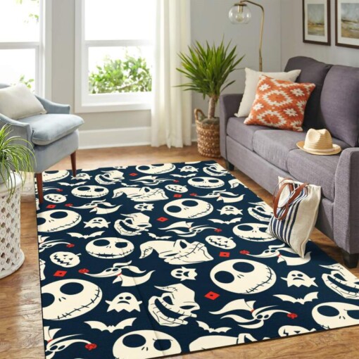 Nightmare Before Christmas Pattern Carpet Rug