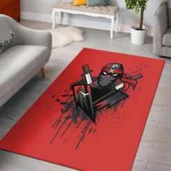 Ninja Fortnite Battle Royale Gaming Rug  Custom Size And Printing