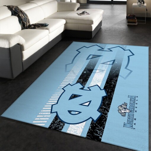 North Carolina Tar Heels Rug  Custom Size And Printing