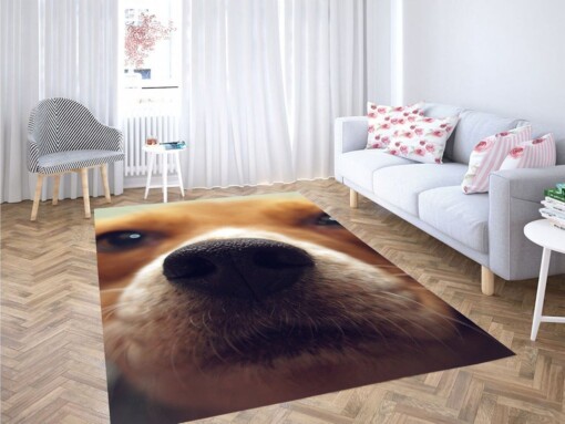 Nose Dog Focus Living Room Modern Carpet Rug