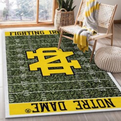 Notre Dame Fighting Irish NFL Rug  Custom Size And Printing