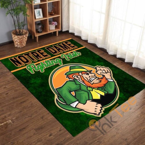 Notre Dame Fighting Irish The Football Living Room Rug