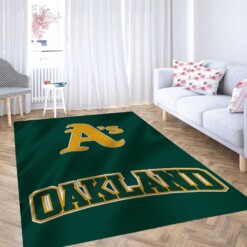 Oakland Athletics Wallpaper Carpet Rug