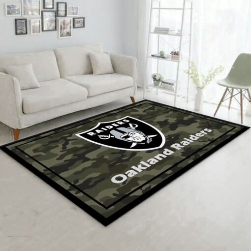 Oakland Raiders NFL Rug  Custom Size And Printing