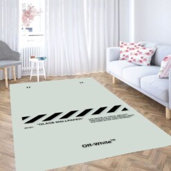 Off White Logo Carpet Rug