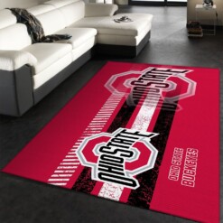 Ohio State Buckeyes Rug  Custom Size And Printing