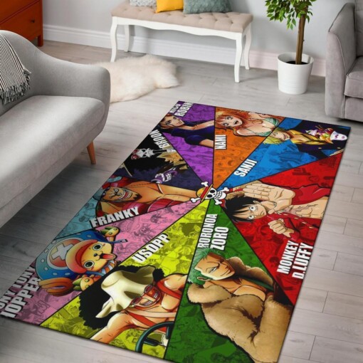 One Piece Characters Area Rug