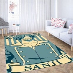 One Piece Sanji Living Room Modern Carpet Rug