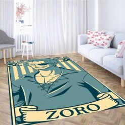 One Piece Zoro Background Living Room Modern Carpet Rug