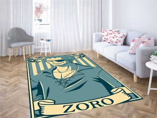 One Piece Zoro Background Living Room Modern Carpet Rug