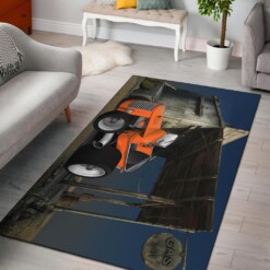 Orange Keybucket Custom Area Rug