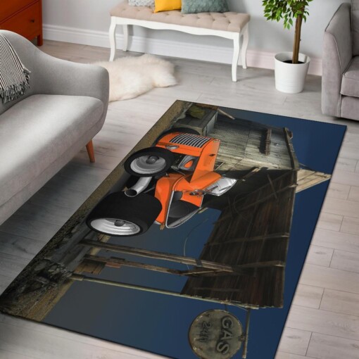 Orange Keybucket Custom Area Rug