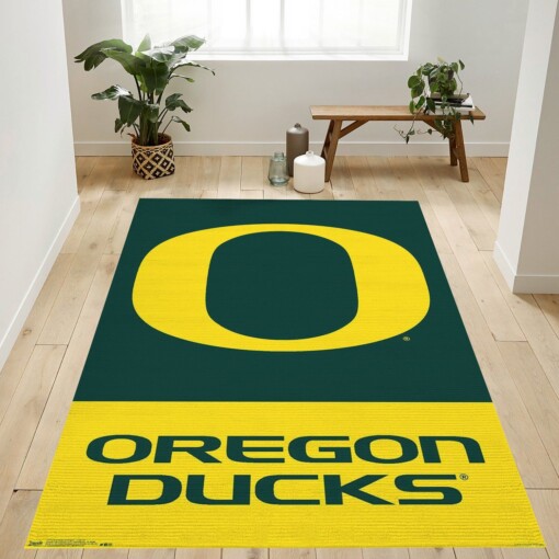 Oregon Ducks Logo Rug  Custom Size And Printing