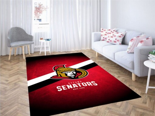Ottawa Senators Living Room Modern Carpet Rug