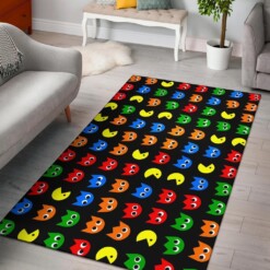 Pacman Pattern Area Rug