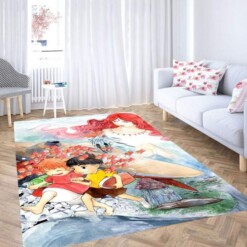 Painting Scene Ponyo Carpet Rug